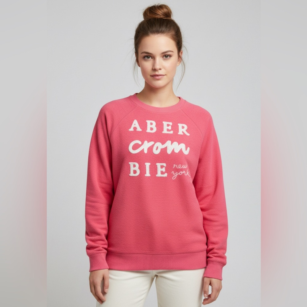 SOLD Abercrombie Kids Pink Crew Neck Sweater
